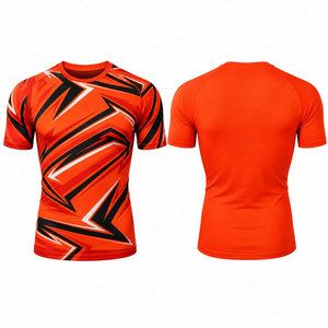 Chemise à manches courtes pour homme, protection anti-UV, bleu et blanc, imprimé tribal, séchage rapide, polyester, pour activités de plein air - Product Image 4