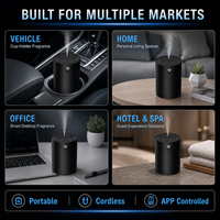 Diffuseur d'huiles essentielles WiFi à marque privée avec minuterie intelligente, batterie 2000 mAh, emballage couleur personnalisé, OEM ODM