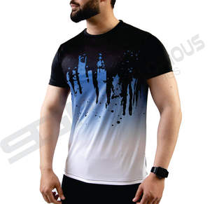 Camisas de sublimación 100 poliéster Almacén de EE. UU. Venta al por mayor Camisetas de algodón de poliéster en blanco para camisetas de sublimación - Product Image 1