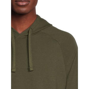 เสื้อสเวตเตอร์มีฮู้ดผู้ชายแบบกำหนดเองหมวกคลุมศีรษะสีพื้นเสื้อมีฮู้ดเสื้อฮิปฮอปแนวสตรีทสวมใส่สบาย - Product Image 4