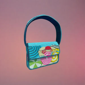 Mayorista Mujeres Monedero Con Cuentas Pop Iconos Patchwork Bolso De Hombro Hecho A Mano Colorido Monedero Bordado Boho Bolso De Mano - Product Image 4