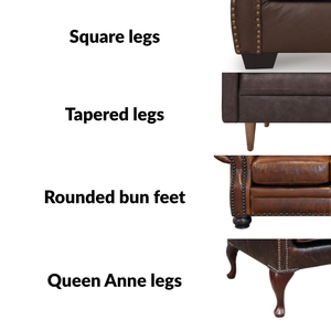 Chaise longue classique moderne en cuir véritable, capitonnée, élégante, inclinable, pour salon, chambre à coucher, salle à manger - Product Image 2