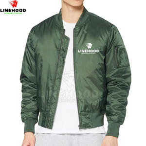 Chaqueta de bombardero de invierno para hombre de alta calidad con cuello levantado MOQ bajo al por mayor - Product Image 1