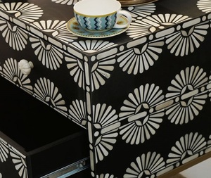 Cofre con incrustaciones de hueso hecho a mano, 5 cajones, nuevo diseño, muebles de moda para el hogar para dormitorio, sala de estar, encontrar artesanías naturales similares - Product Image 5