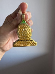 Pendentif hip-hop serti de pierres, argent sterling 925, visage de Joker, entièrement serti de pierres, plaqué or, VVS, bijoux fins personnalisés, pendentifs et breloques - Product Image 6