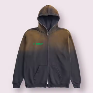 Full Face Zip Hoodie Custom Men High Quality Unisex Wholesale Sweatshirts Fleece/French Terry Hoodies & Sweatshirts - Product Image 3