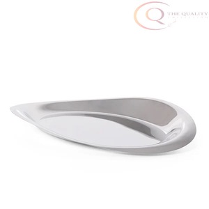 Plateau décoratif artisanal en acier inoxydable de qualité supérieure, design classique |   Couleurs et logo personnalisables |   pour un usage quotidien Ramadan - Product Image 2
