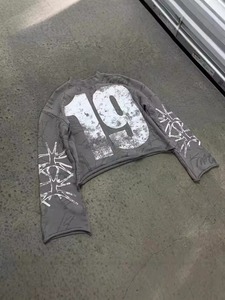 Vente en gros 100% coton sweat à capuche lavé à l'acide High Street Series Winter Vintage Sweater Old School Washing Style - Product Image 2