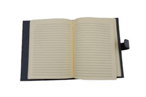 Journal intime en feutre de cuir à couverture rigide personnalisée avec fermeture à pression OEM de papier ligné parchemin rechargeable - Product Image 5