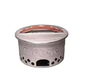 Ollas calientes chapadas en plata, calentador de alimentos, ollas de Metal con grabado árabe, diseño de grabado, ollas calientes de lujo a pedido - Product Image 1