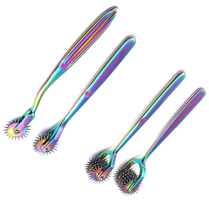 Juego de 4 Uds. Wartenberg Neuro Pinwheel herramienta de probador de nervios sensoriales de 1 3 5 7 herramientas de diagnóstico de cabeza con revestimiento de titanio - Product Image 3