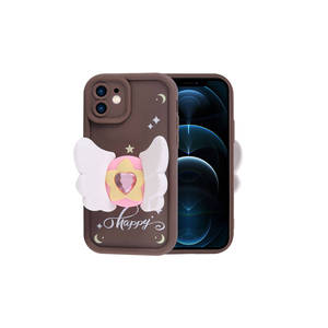 Coque de luxe rose pour iPhone 12 MYST, motif figurine mignon, protection de l'appareil photo, coque en silicone souple, style élégant 'Ins', compatible 7 - Product Image 4