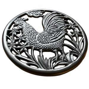 Handmade Gold-Plated <b>Metal</b> Serving Tray Traditional Embossed Border Handle Customizable for Home Wedding Customizable Serving - Product Image 1