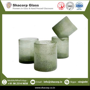 Meilleure qualité soufflé à la main en verre coloré de couleur solide verre à bulles pour bougies et boire au prix de gros - Product Image 2