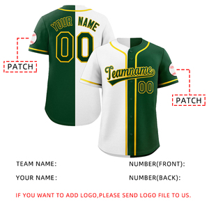 Camiseta de béisbol con estampado personalizado para hombre con logotipo bordado ropa deportiva con números - Product Image 2