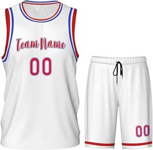 Uniforme ligero de baloncesto de poliéster 100% para adultos Estilo único Color personalizado Conjunto de talla grande de alta calidad Transpirable - Product Image 1