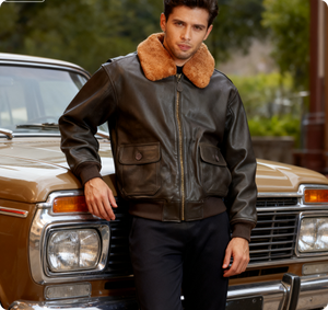 แจ็คเก็ตหนังแท้ผู้ชายแบบสั่งทำพิเศษ คอตั้ง สไตล์เลตเตอร์แมน วาร์ซิตี้ ผ้าแคนวาส ระบายอากาศ แห้งเร็ว สีพื้น สำหรับฤดูหนาว - Product Image 4