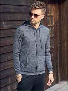 Sudadera con capucha unisex de algodón 100% polar con cremallera y logotipo personalizado sudaderas informales con cuello con capucha estampado de invierno al por mayor - Product Image 3