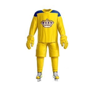 Camisetas de hockey sobre hielo hechas a medida de calidad superior, pantalones, calcetines, bordados sublimados UNIFORMES DE EQUIPO, dobladillo elástico, colores personalizados - Product Image 1