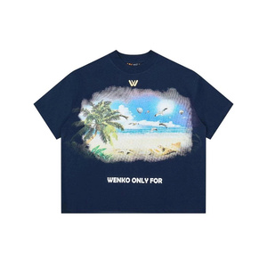 เสื้อยืดผู้ชายคุณภาพสูง 100% ผ้าฝ้าย 250GSM ลายด็อบบี้ |   ทรงปกติ |   สปอร์ต ฟอร์มัล |   ภาพพิมพ์ถ่ายโอนความร้อนด้านหน้า | - Product Image 5