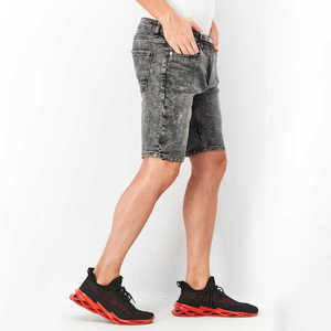 Streetwear d'été personnalisé pour hommes, mode vintage, jean, short en coton délavé à taille moyenne, jorts style décontracté - Product Image 2