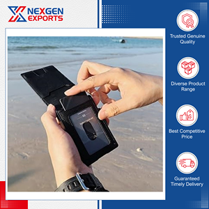 Cartera de Cuero PU para Hombre, Diseño Elegante y Duradero de Primera Calidad Hecha en India, Forro de Poliéster, Bloqueo RFID para Uso en la Oficina y Viajes - Product Image 4