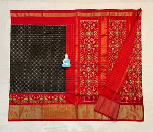 Sari in Seta Jacquard Doppio Originale, Ultimo Modello Esclusivo per Donne, Sari in Seta <span class=keywords><strong>Dolla</strong></span> - Product Image 5