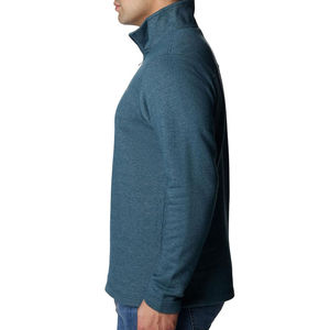 Sweat-shirt d'hiver pour homme avec logo personnalisé, col montant à demi-zip, 100% coton, coupe classique, haute qualité, imperméable et écologique - Product Image 3