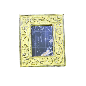 Cadre photo en bois dur de haute qualité 8x10 pouces avec finition dorée antique, marque SURINDRA, pour cadeau et décoration - Product Image 1