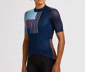 Maillot de cyclisme léger pour femmes, manches courtes, respirant, sublimé, pour le sport et la course - Product Image 3
