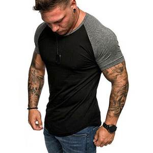 เสื้อยืดออกกำลังกายผ้าฝ้าย100% แห้งเร็วสำหรับผู้ชายเสื้อยืดเล่นกีฬาธรรมดาธรรมดาลำลองกำหนดได้เอง - Product Image 5