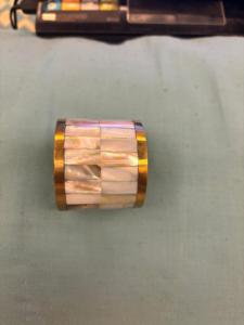 ผ้าเช็ดปากทองเหลืองสำหรับงานแต่งงานแหวนผ้าเช็ดปากสำหรับแม่ที่สง่างาม - Product Image 3