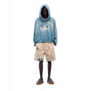 Sudadera con Capucha Extra Grande de Alta Calidad, 100% Algodón, Diseño Gráfico Personalizado para Impresión Puff, 500gsm, para Hombre, Ropa Urbana - Product Image 1