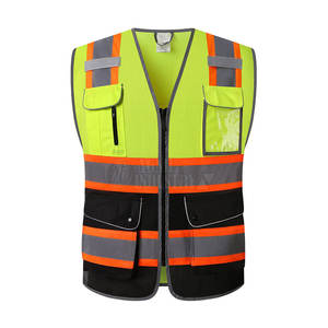 Gilet de sécurité haute visibilité pour la construction, prix de gros, design personnalisé, vente chaude, léger, 100% polyester respirant, fabriqué au Pakistan - Product Image 1