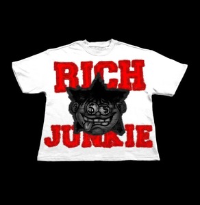 Camiseta recortada de gran tamaño de algodón pesado personalizada para hombre, hombro caído, cuello redondo, ajuste cuadrado, parche bordado con apliques, longitud corta - Product Image 2