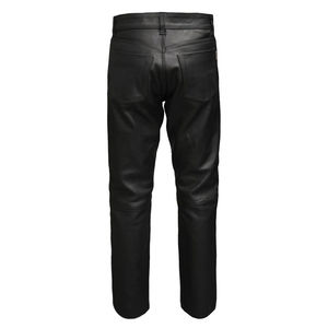 Pantalones de Cuero Genuino para Hombre, de Alta Calidad, Corte Casual, Cintura Media, Cómodos, Duraderos, Transpirables y Resistentes al Viento - Product Image 5
