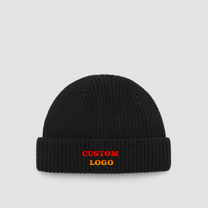 Gorro de Punto Jacquard Acrílico 100% de Color Sólido, Novedad 2025, Gorro de Punto Personalizado con Logotipo, Gorro Plegable de Moda para Hombre y Mujer - Product Image 5