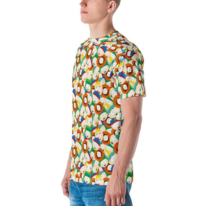 Camiseta de algodón 100% para hombre, camiseta de sublimación de poliéster 100% con estampado holgado, ropa deportiva para hombre, Impresión de sublimación personalizada - Product Image 3