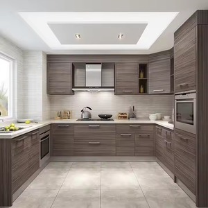 2025 Nuevo estilo Fábrica de Vietnam RTA Puerta de armario de cocina moderna Diseño de coctelera de madera Precio al por mayor - Product Image 1