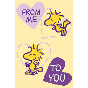 Tarjeta postal con personajes de Peanuts para el Día de San Valentín para expresar tus sentimientos - Product Image 1