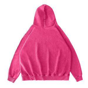 Ventes en gros de sweats à capuche en molleton surdimensionnés vintage pour femmes, taille plus, poids lourd, séchage rapide, 100% coton, style hip-hop, devant pour femmes - Product Image 6