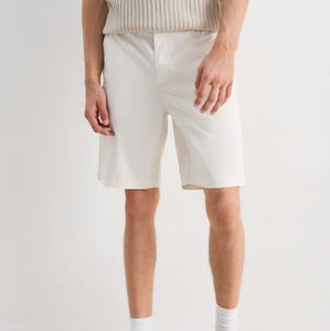 กางเกงว่ายน้ำชายหาดของผู้ชายกางเกงขาสั้นผ้าโพลีเอสเตอร์ถักสีดำแห้งเร็วพิมพ์ลายสีพื้น - Product Image 3