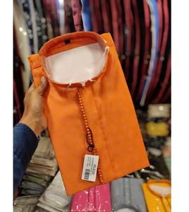 Kurta en jacquard de soie douce d'aspect de qualité supérieure pour hommes avec une coupe confortable et un tissage élégant pour les vêtements de mariage Fournisseur indien - Product Image 6