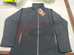 เสื้อแจ็กเก็ตซอฟต์เชลล์สำหรับผู้ชายเสื้อแจ็กเก็ตกันหนาวคอตั้งดีไซน์แบบกำหนดเอง - Product Image 3