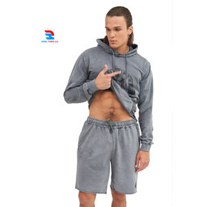 Fit,contrast,<b>large</b> Size,plus Size,2pcs,sets,shorts, Acid <b>Wash</b> Hoodie and Shorts <b>Men</b> Jogging Fitness Wear Twin Sets Stone <b>Wash</b> - Product Image 6