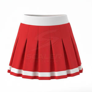 Uniforme de cheerleading en tissu polyester et élasthanne respirant et extensible pour l'entraînement et les pratiques en extérieur - Product Image 5