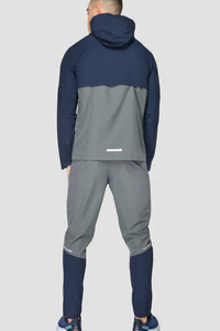 Chándal de poliéster fino de secado ultra rápido de fábrica, Gimnasio Deportivo, chaqueta ligera con ajuste reflectante frontal personalizado, pantalones antibacterianos - Product Image 3