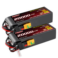 Аккумуляторная батарея PONFLY 6S 23.7V 20Ah 20000mAh 280Wh/kg LiHV полутвердотельная литий-ионная для мультироторных дронов, БПЛА с фиксированным крылом и VTOL