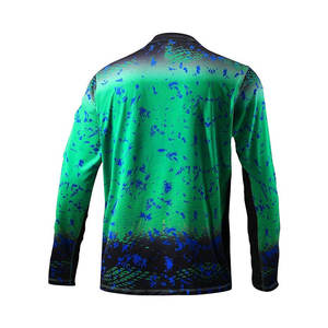 T-shirts de pêche personnalisés en marque blanche, vente en gros, fabricant OEM, fournisseur, production en vrac, vêtements de performance anti-UV - Product Image 3