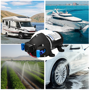 Mambaflo R3526144D <span class=keywords><strong>Flo</strong></span>-jet RV Bomba de agua 12V DC Bomba de agua de <span class=keywords><strong>3</strong></span> cámaras Pulverización Agrícola e riego por goteo <span class=keywords><strong>3</strong></span>.0GPM 50PSI - Product Image 5